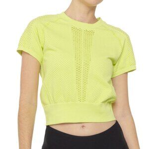 NEW Cond. Lole Exhale Short Sleeve Daiquiri Cropped Top T-Shirt Tee S